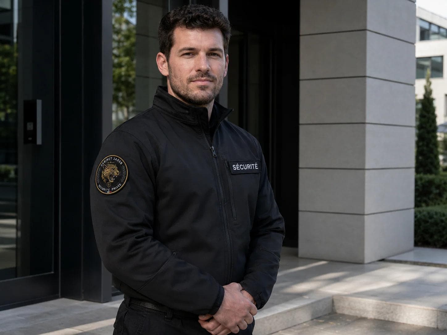 Agent de sécurité du Cabinet Jadeb sur un site tertiaire